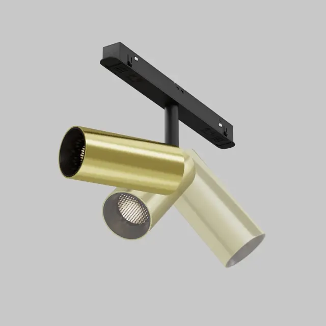 Трековый светильник Maytoni FOCUS LED — магнитные, латунь, ракурс 8