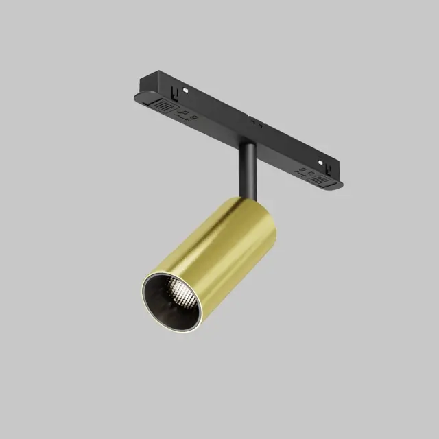 Трековый светильник Maytoni FOCUS LED — магнитные, латунь, ракурс 7