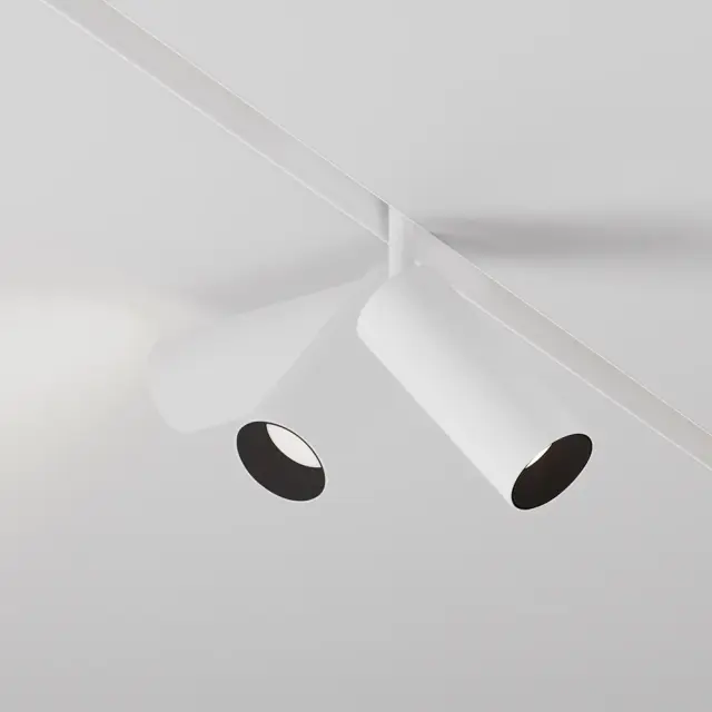 Трековый светильник Maytoni FOCUS LED — магнитные, белый, ракурс 2