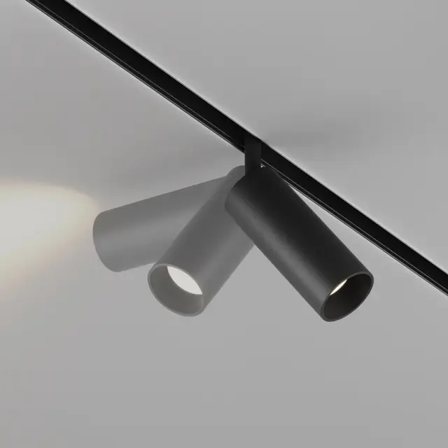 Трековый светильник Maytoni FOCUS LED — магнитные, черный, ракурс 3