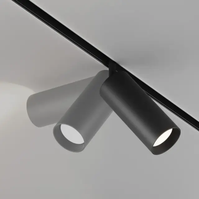 Трековый светильник Maytoni FOCUS LED — магнитные, черный, ракурс 3