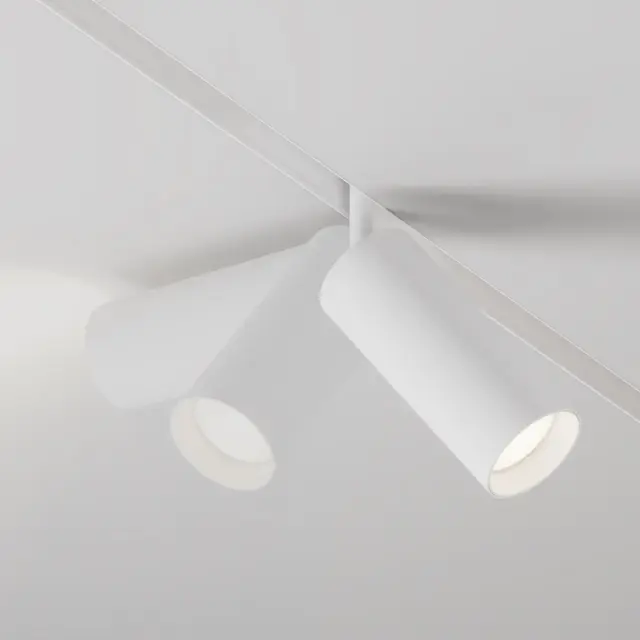 Трековый светильник Maytoni FOCUS LED — магнитные, белый, ракурс 2