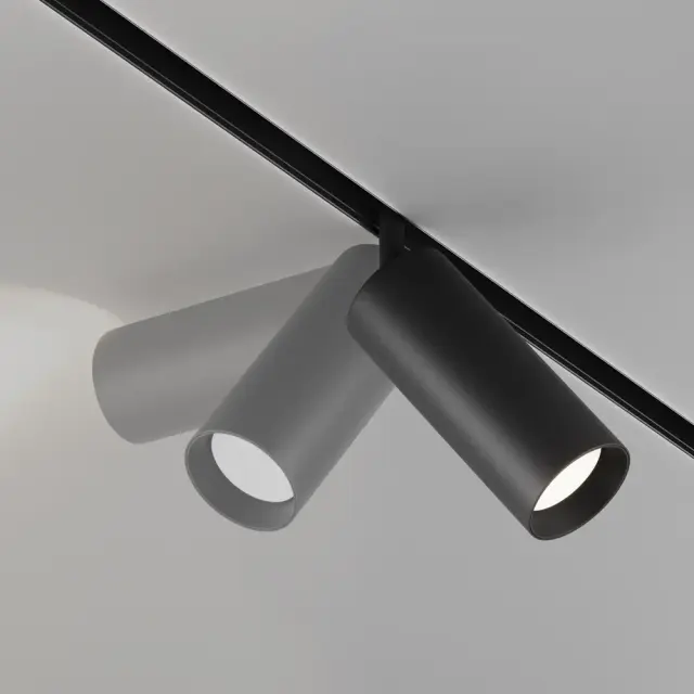Трековый светильник Maytoni FOCUS LED — магнитные, черный, ракурс 3
