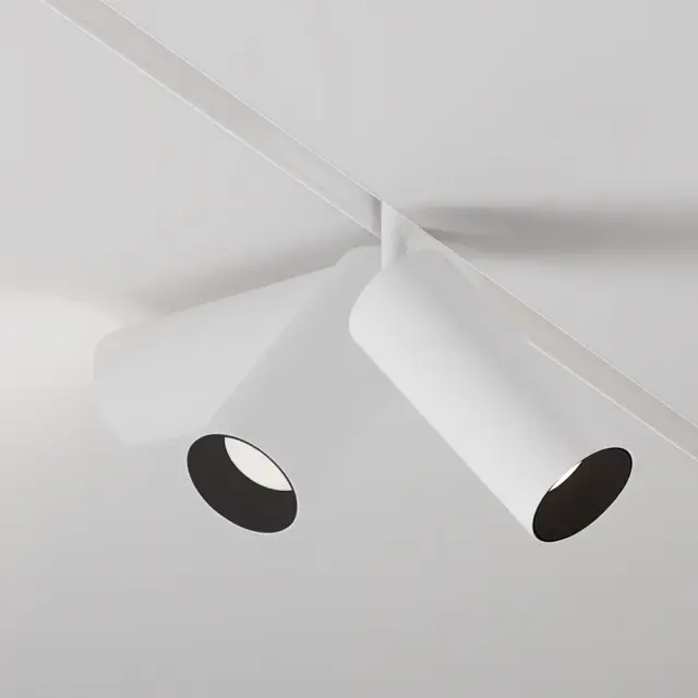 Трековый светильник Maytoni FOCUS LED — магнитные, белый, ракурс 2