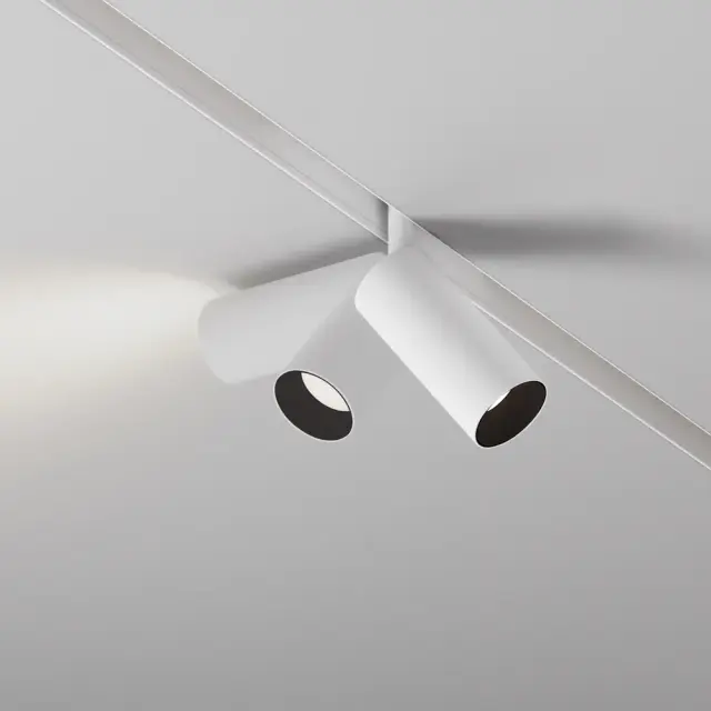Трековый светильник Maytoni FOCUS LED — магнитные, белый, ракурс 2