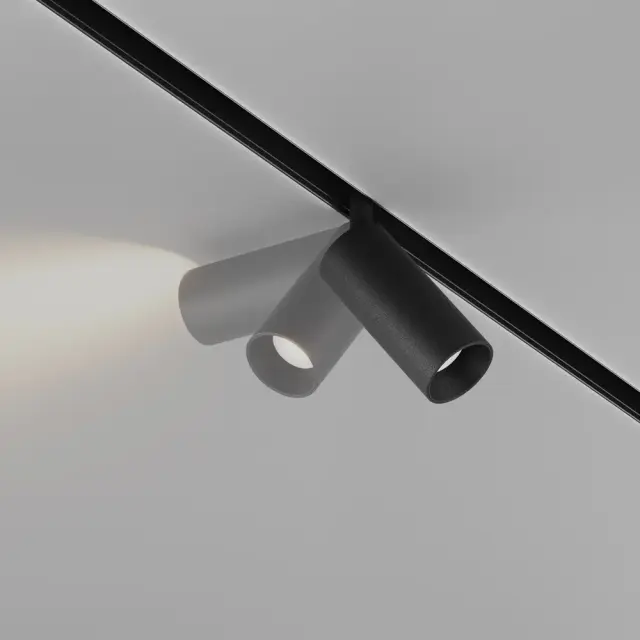 Трековый светильник Maytoni FOCUS LED — магнитные, черный, ракурс 3