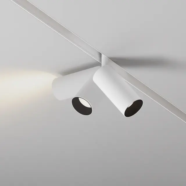 Трековый светильник Maytoni FOCUS LED — магнитные, белый, ракурс 2