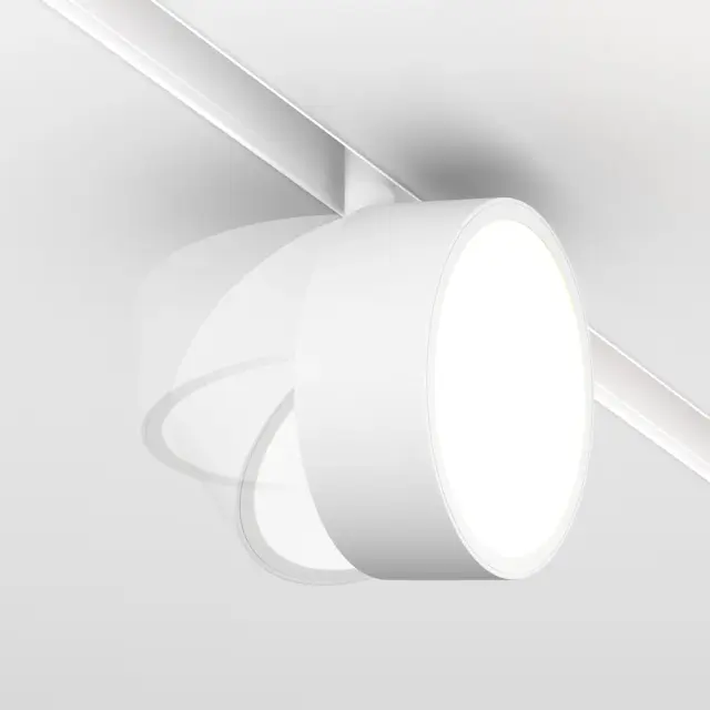 Трековый светильник Maytoni MAGNETIC TRACK SYSTEM EXILITY — магнитные, белый, ракурс 2
