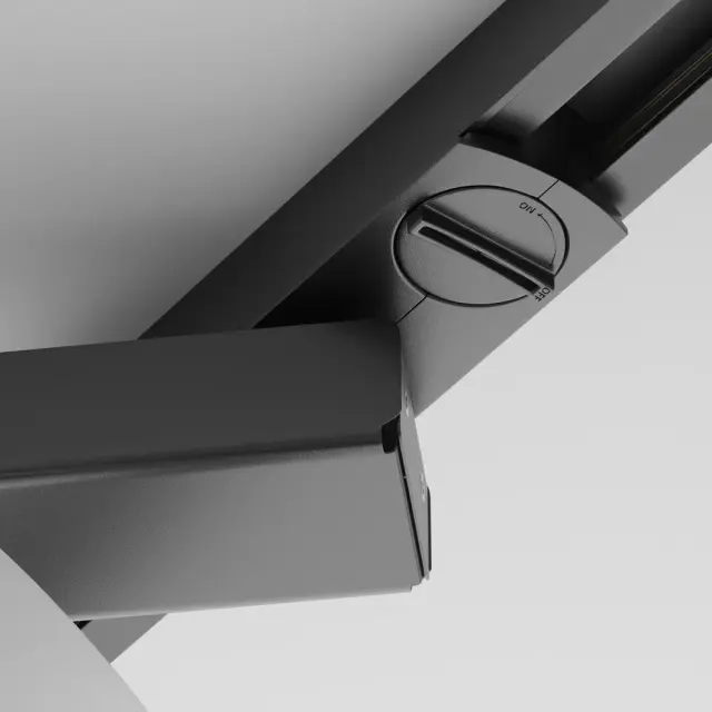 Трековый светильник Maytoni RIM UNITY — однофазные, белый, ракурс 3