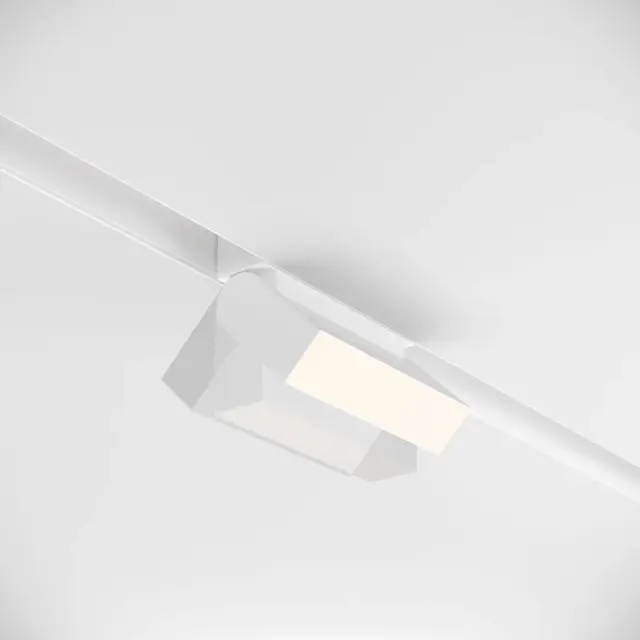Трековый светильник Maytoni BASIS GRAVITY — магнитные, белый, ракурс 3