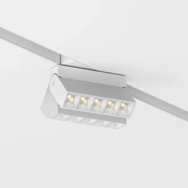 Шинопровод Maytoni BASIS GRAVITY — магнитные, белый, ракурс 3