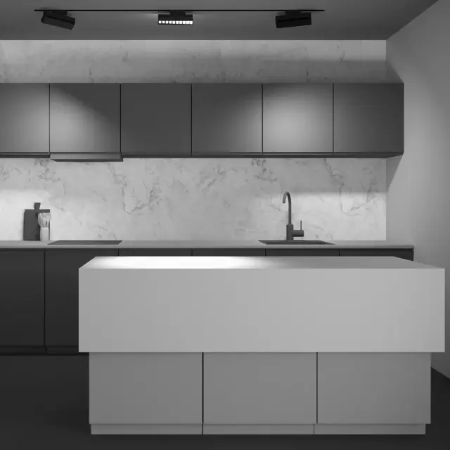 Шинопровод Maytoni BASIS GRAVITY — магнитные, черный, ракурс 8