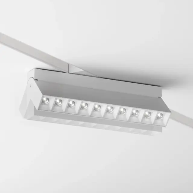 Шинопровод Maytoni BASIS GRAVITY — магнитные, белый, ракурс 3