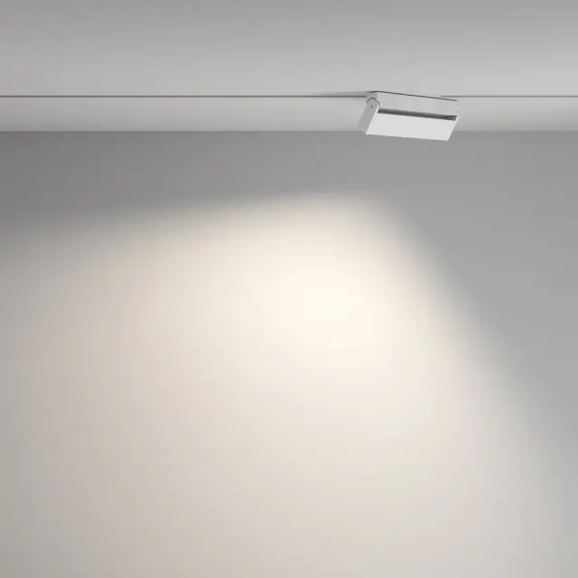 Шинопровод Maytoni BASIS GRAVITY — магнитные, белый, ракурс 6
