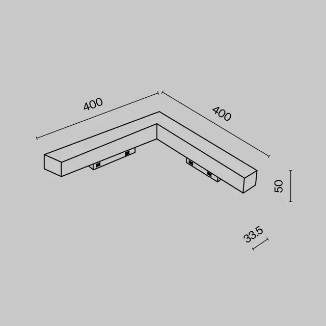 Трековый светильник Maytoni MAGNETIC TRACK SYSTEM GRAVITY — магнитные, белый, ракурс 2