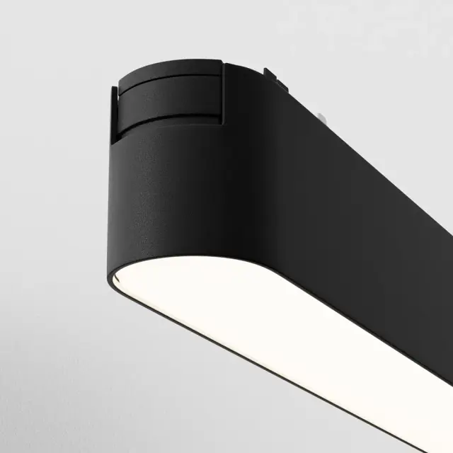 Трековый светильник Maytoni MAGNETIC TRACK SYSTEM RADITY — магнитные, черный, ракурс 2