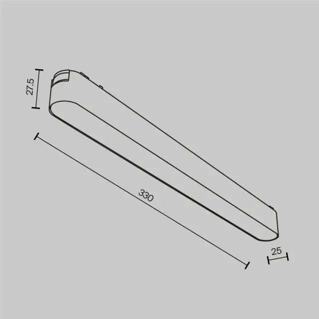 Трековый светильник Maytoni MAGNETIC TRACK SYSTEM RADITY — магнитные, белый, ракурс 6