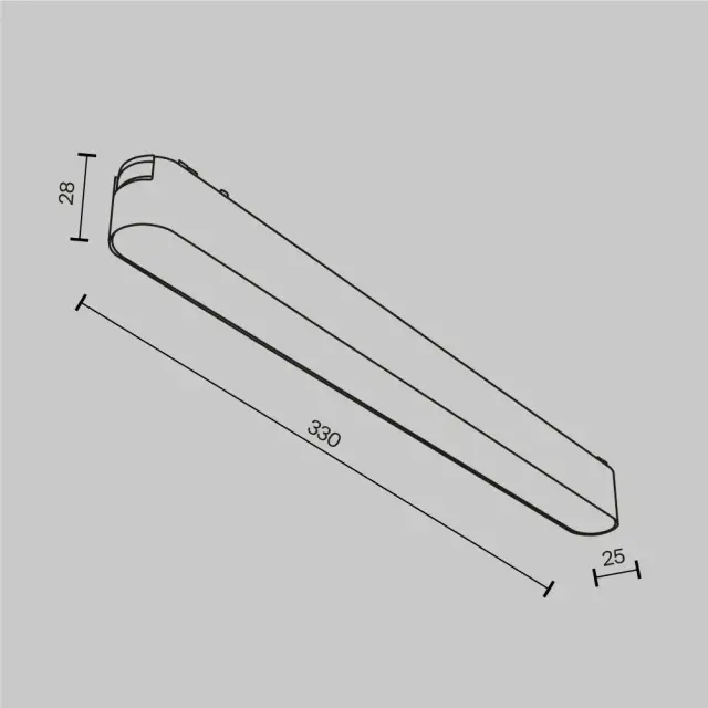 Трековый светильник Maytoni MAGNETIC TRACK SYSTEM RADITY — магнитные, белый, ракурс 6