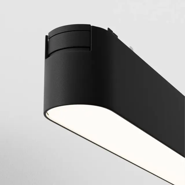 Трековый светильник Maytoni MAGNETIC TRACK SYSTEM RADITY — магнитные, черный, ракурс 2