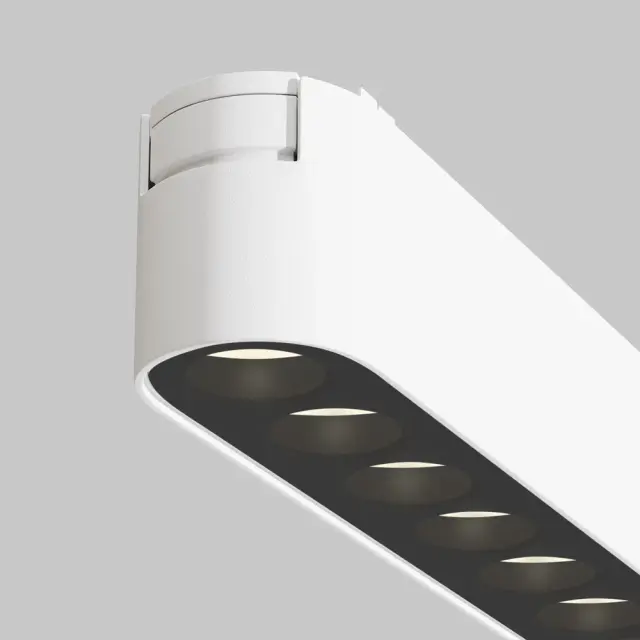 Трековый светильник Maytoni MAGNETIC TRACK SYSTEM RADITY — магнитные, белый, ракурс 3