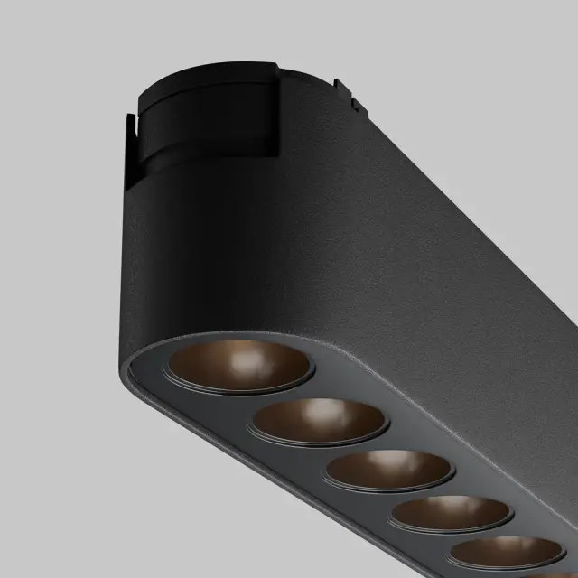 Трековый светильник Maytoni MAGNETIC TRACK SYSTEM RADITY — магнитные, черный, ракурс 3