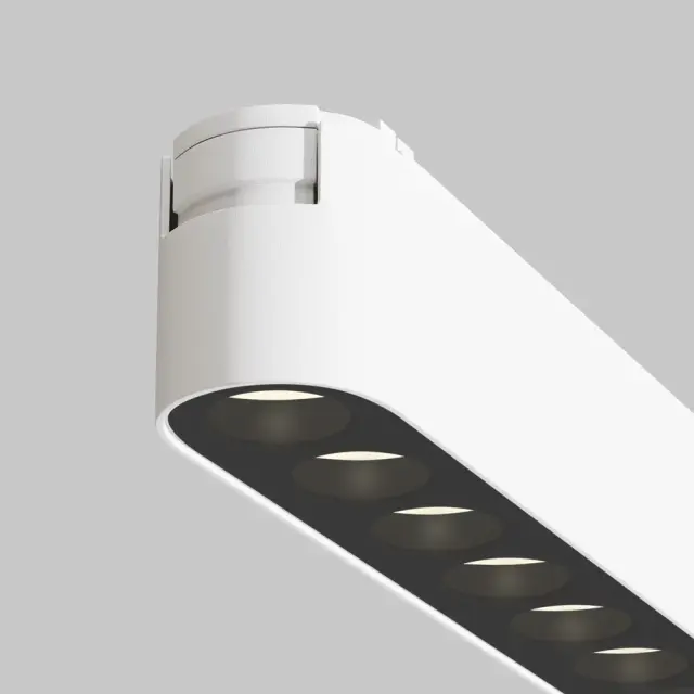 Трековый светильник Maytoni MAGNETIC TRACK SYSTEM RADITY — магнитные, белый, ракурс 3