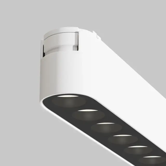Трековый светильник Maytoni MAGNETIC TRACK SYSTEM RADITY — магнитные, белый, ракурс 3