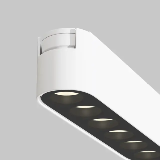 Трековый светильник Maytoni MAGNETIC TRACK SYSTEM RADITY — магнитные, белый, ракурс 3