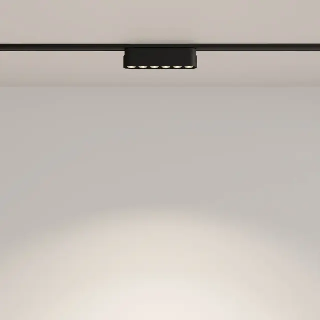 Трековый светильник Maytoni MAGNETIC TRACK SYSTEM RADITY — магнитные, черный, ракурс 5