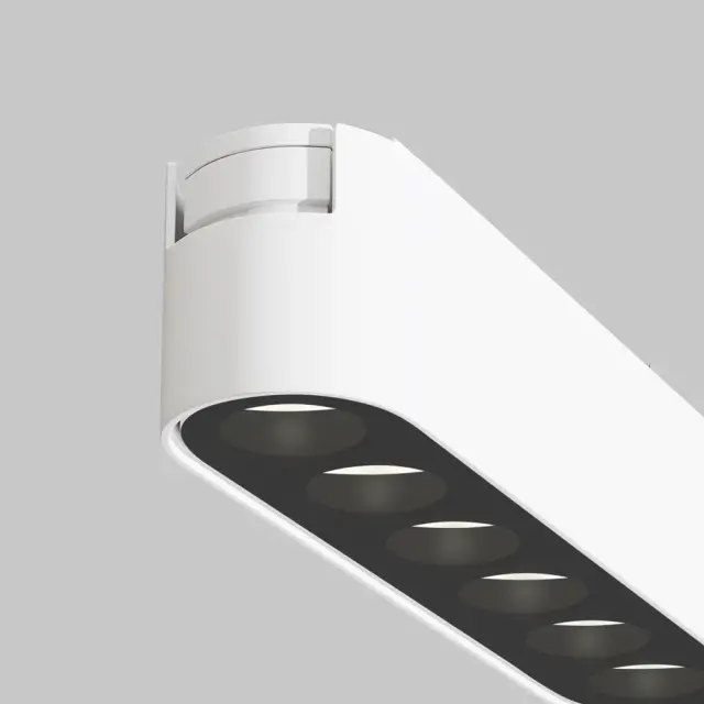 Трековый светильник Maytoni MAGNETIC TRACK SYSTEM RADITY — магнитные, белый, ракурс 3
