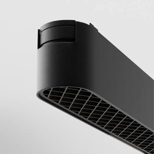 Трековый светильник Maytoni MAGNETIC TRACK SYSTEM RADITY — магнитные, черный, ракурс 2