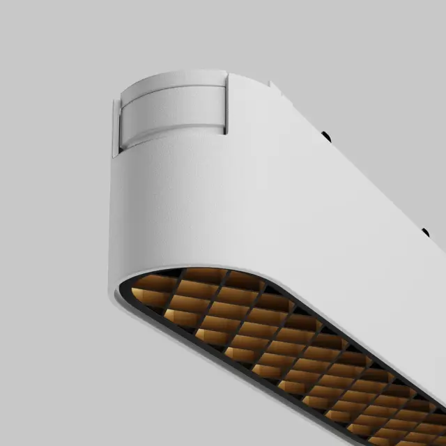 Трековый светильник Maytoni MAGNETIC TRACK SYSTEM RADITY — магнитные, белый, ракурс 3
