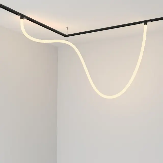 Трековый светильник Maytoni MAGNETIC TRACK SYSTEM EXILITY — магнитные, белый, ракурс 2