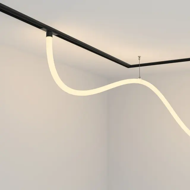 Трековый светильник Maytoni MAGNETIC TRACK SYSTEM EXILITY — магнитные, белый, ракурс 3