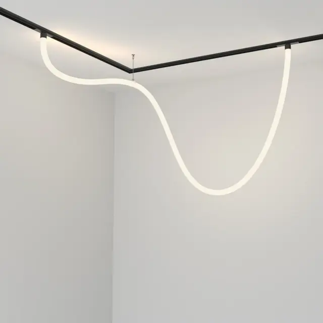 Трековый светильник Maytoni MAGNETIC TRACK SYSTEM EXILITY — магнитные, белый, ракурс 2