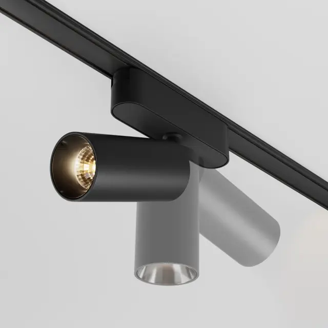 Трековый светильник Maytoni FOCUS LED — магнитные, черный, ракурс 3