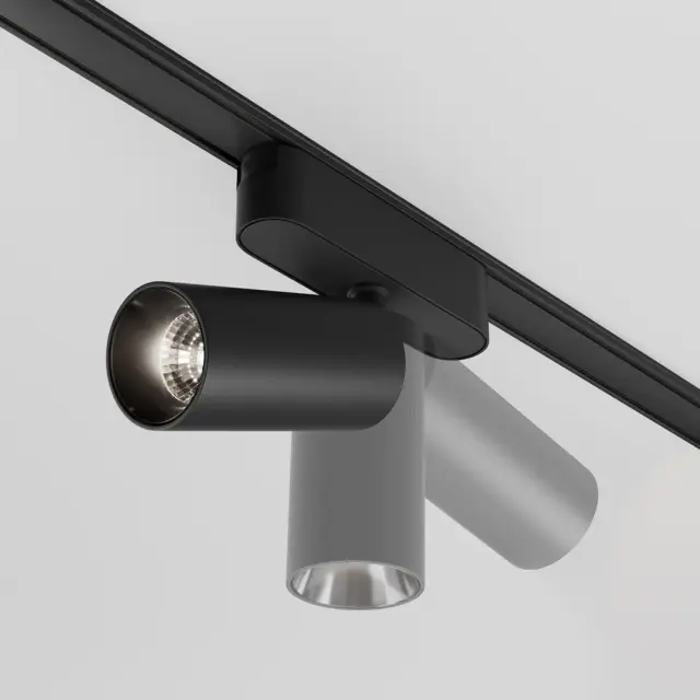 Трековый светильник Maytoni FOCUS LED — магнитные, черный, ракурс 3