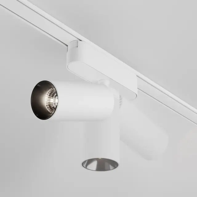 Трековый светильник Maytoni MAGNETIC TRACK SYSTEM RADITY — магнитные, белый, ракурс 3