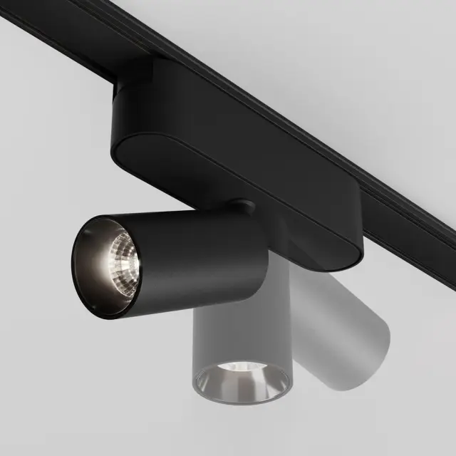 Трековый светильник Maytoni FOCUS LED — магнитные, черный, ракурс 3