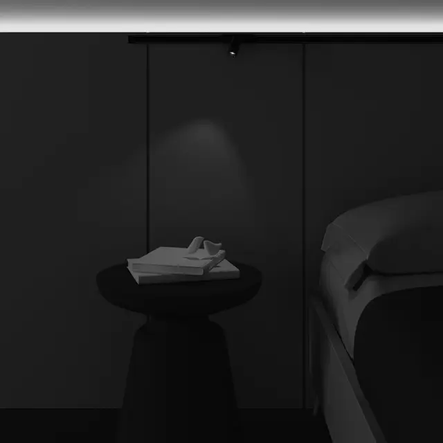 Трековый светильник Maytoni FOCUS LED — магнитные, черный, ракурс 4
