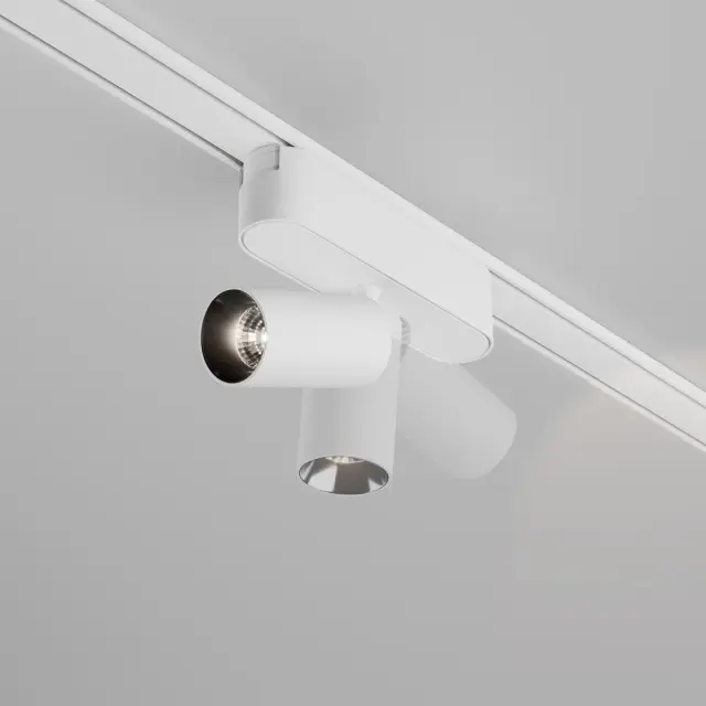 Трековый светильник Maytoni MAGNETIC TRACK SYSTEM RADITY — магнитные, белый, ракурс 3