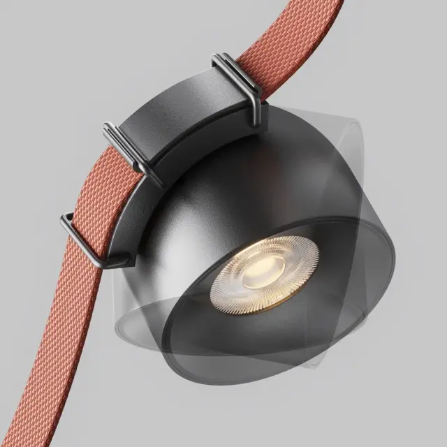 Шинопровод Maytoni CUP — тканевые, черный, ракурс 3