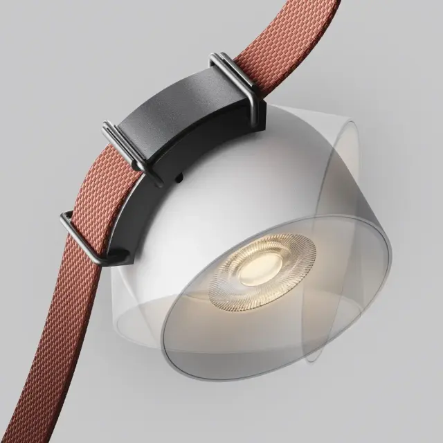 Шинопровод Maytoni CUP — тканевые, белый, ракурс 3