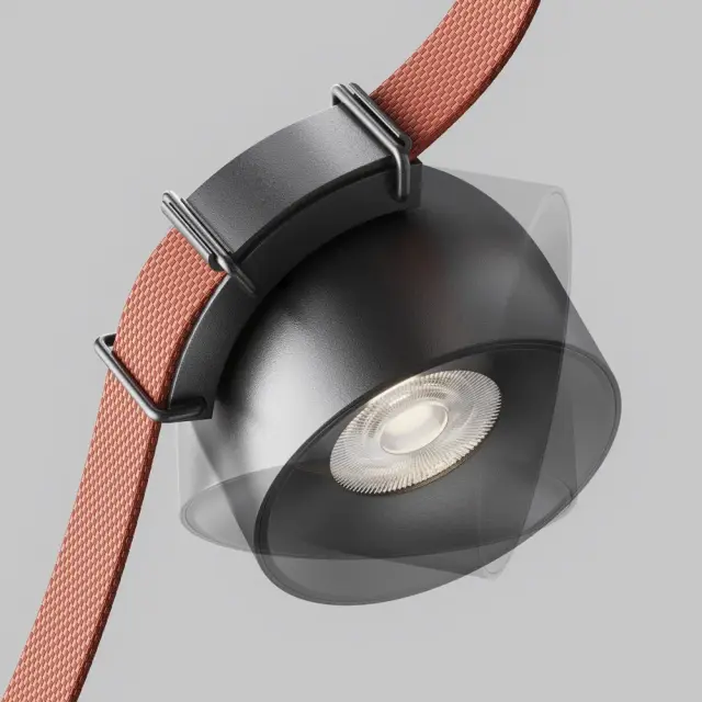 Шинопровод Maytoni CUP — тканевые, черный, ракурс 3