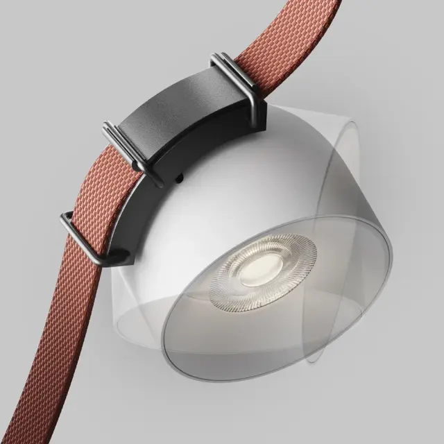Шинопровод Maytoni CUP — тканевые, белый, ракурс 3