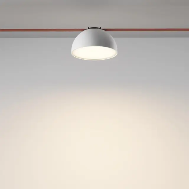 Трековый светильник Maytoni BOWL — тканевые, белый, ракурс 5