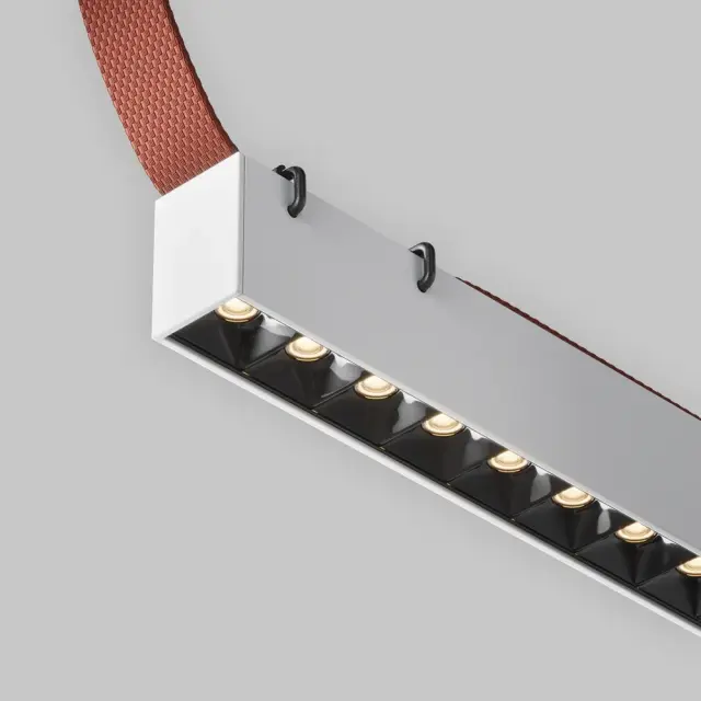 Шинопровод Maytoni POINTS — тканевые, белый, ракурс 3