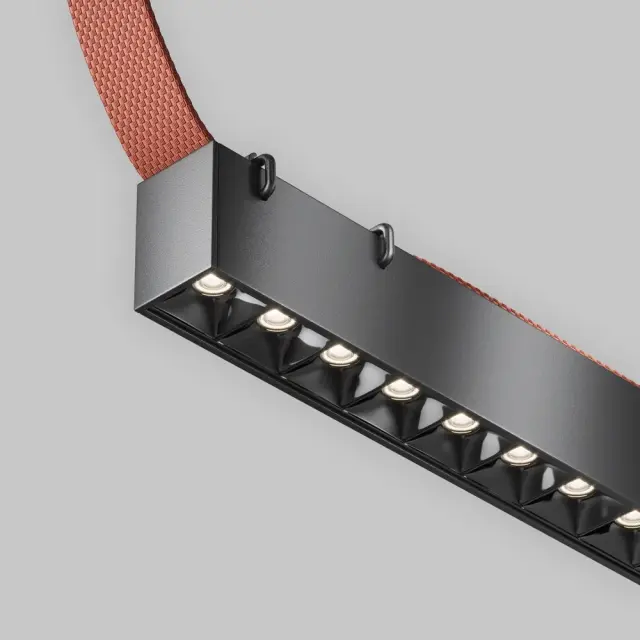 Шинопровод Maytoni POINTS — тканевые, черный, ракурс 3