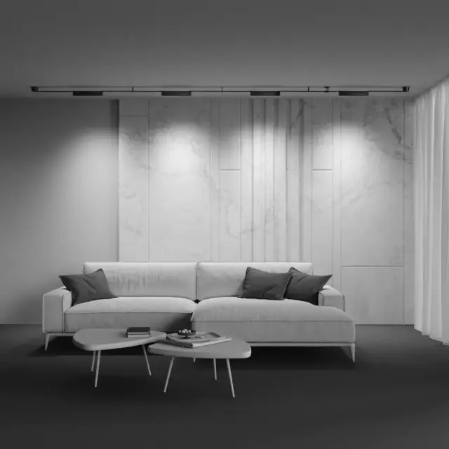 Шинопровод Maytoni POINTS — тканевые, черный, ракурс 7