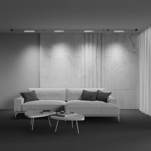 Шинопровод Maytoni POINTS — тканевые, белый, ракурс 7